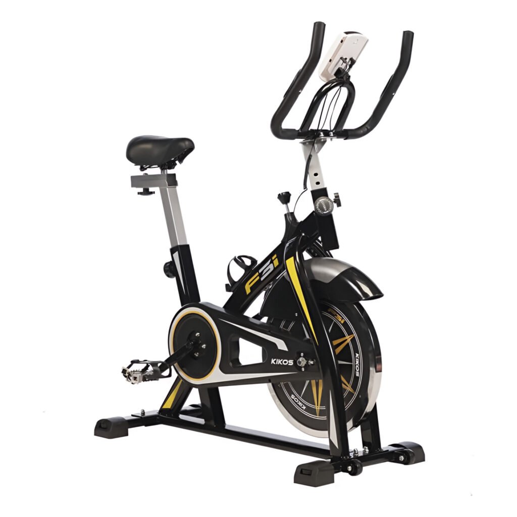 Bicicleta spinning Kikos F3i 10kg para treinos em casa.