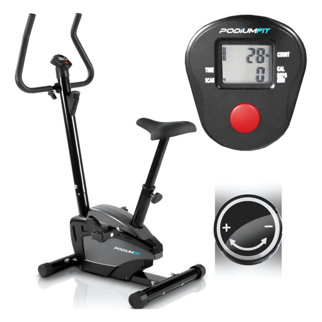 Bicicleta ergométrica PodiumFit V50 vista lateral