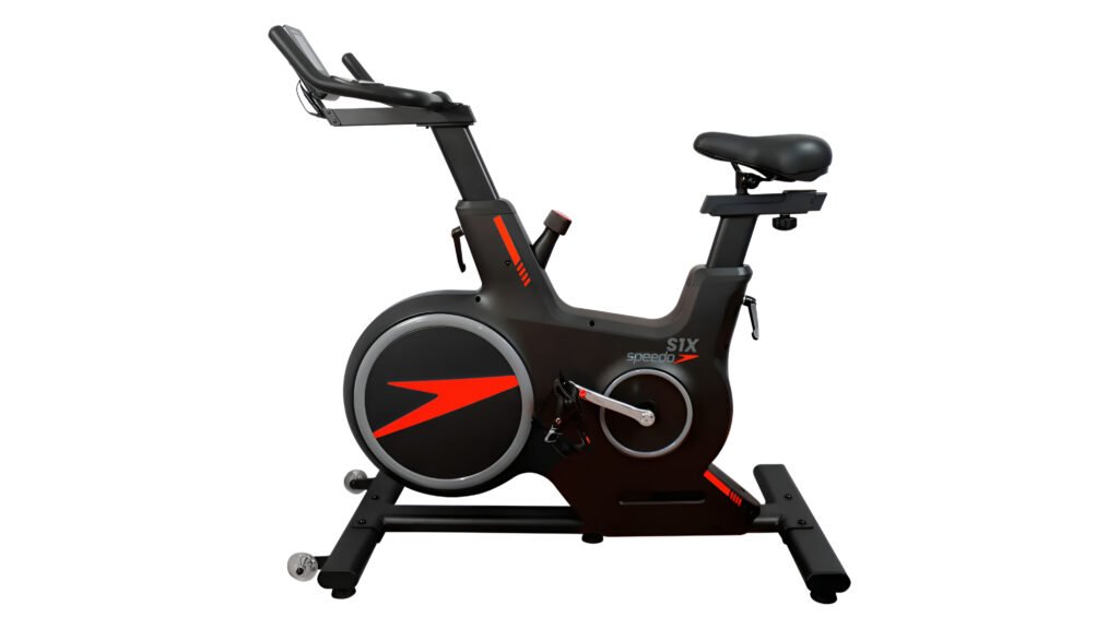 Bicicleta spinning Speedo S1X 12kg para treinos intensos em casa
