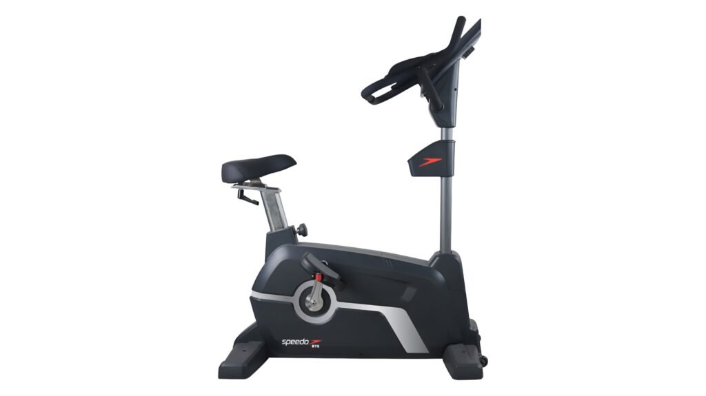 Bicicleta ergométrica Speedo B75 15kg preta para treinar em casa