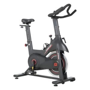 Bicicleta spinning S320 Connect 13kg com roda de inércia pesada e alta estabilidade para treinos intensos