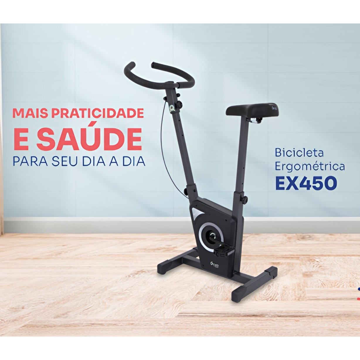Bicicleta ergométrica Dream Fitness EX 450 3kg para uso doméstico e cardio indoor.