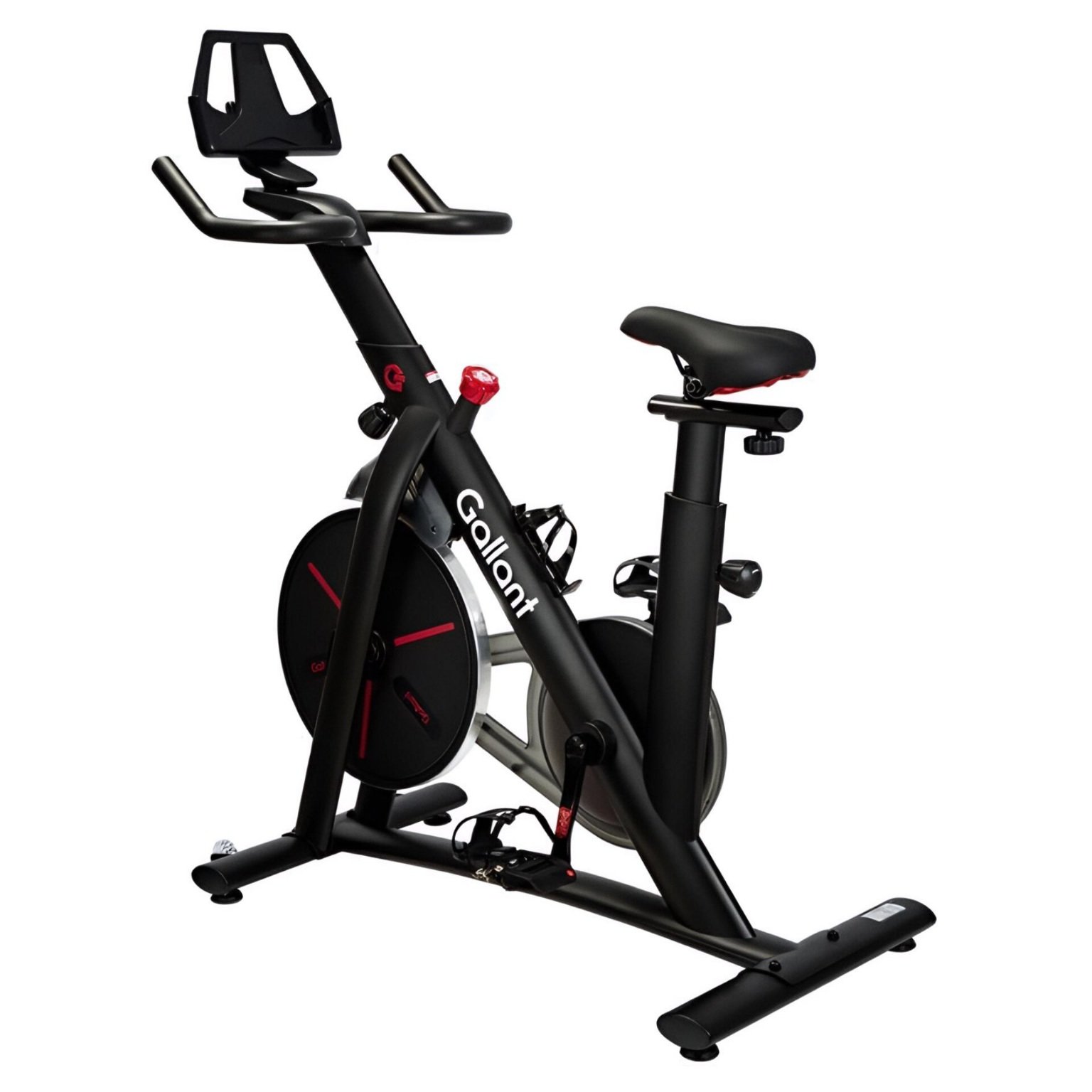 Vista lateral da bicicleta spinning Connect Max 7.5kg.