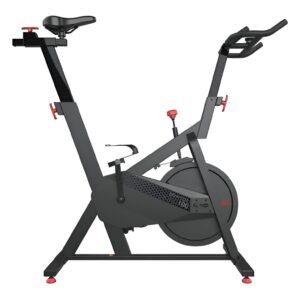 Bicicleta spinning Domyos 100 12kg para uso residencial e treinos indoor.