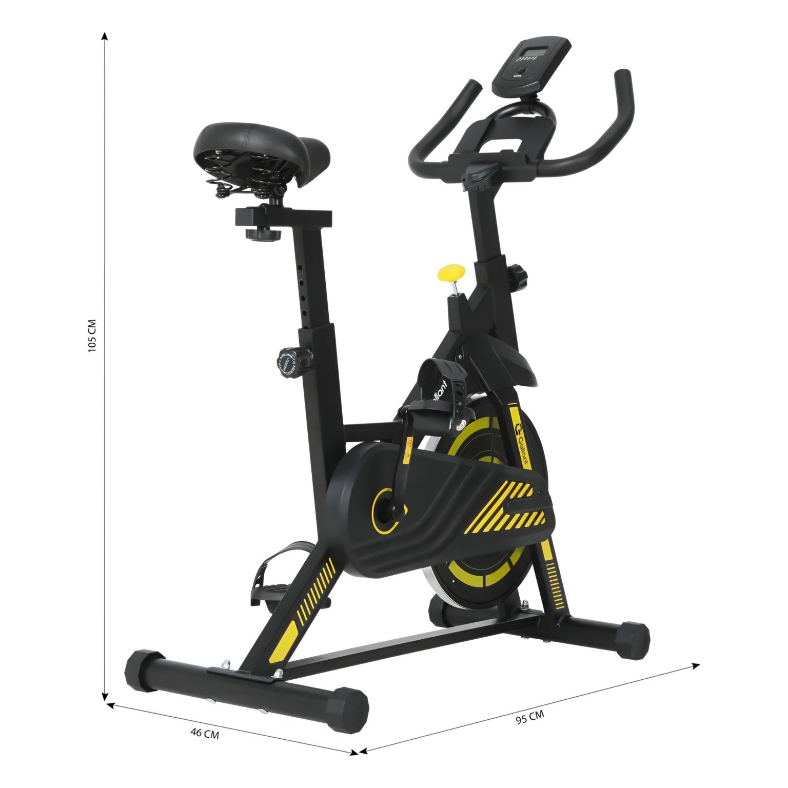Bicicleta spinning Gallant Start 6kg compacta para apartamento.