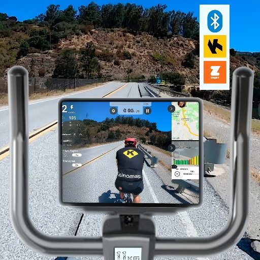Painel digital da bicicleta spinning Smart Magnetic 4K.