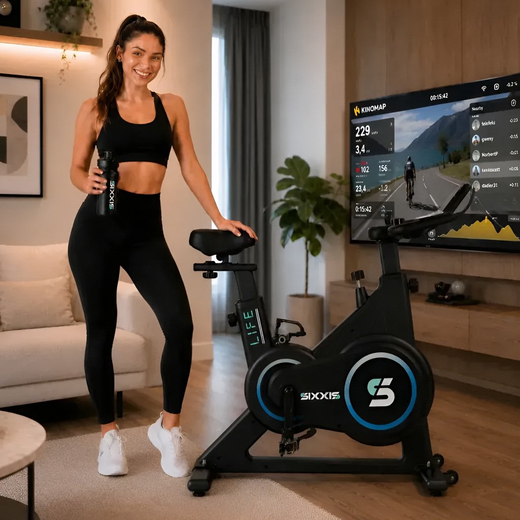 Bicicleta Spinning Sixxis silenciosa